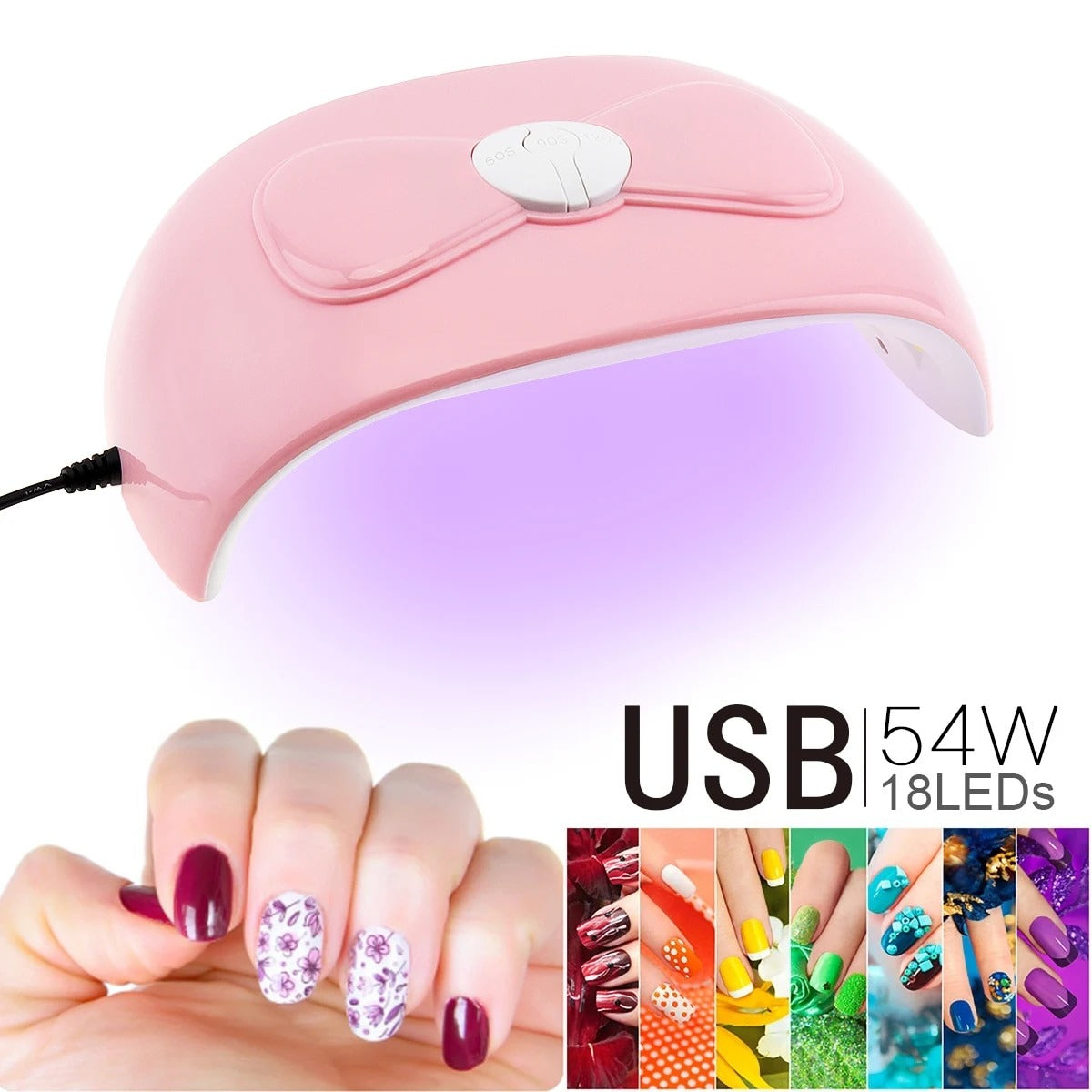 GlowNails™ | Secador de uñas UV/LED.